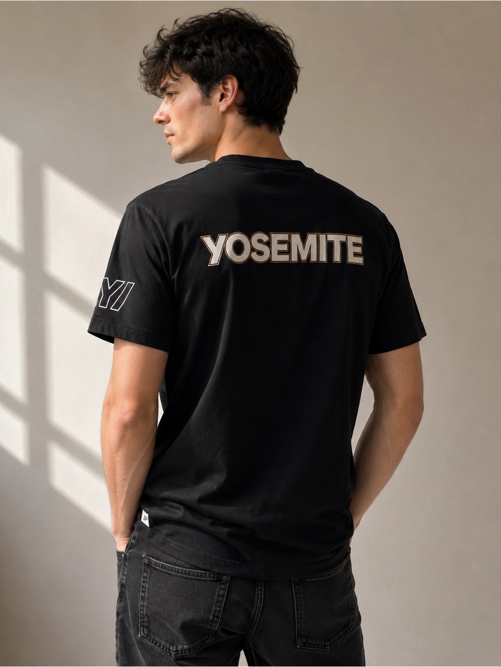 Yosemite Logo Short-Sleeve Tee — Black